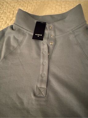 Parke Women's Light Blue Cowl-Neck Pullover Sweater
